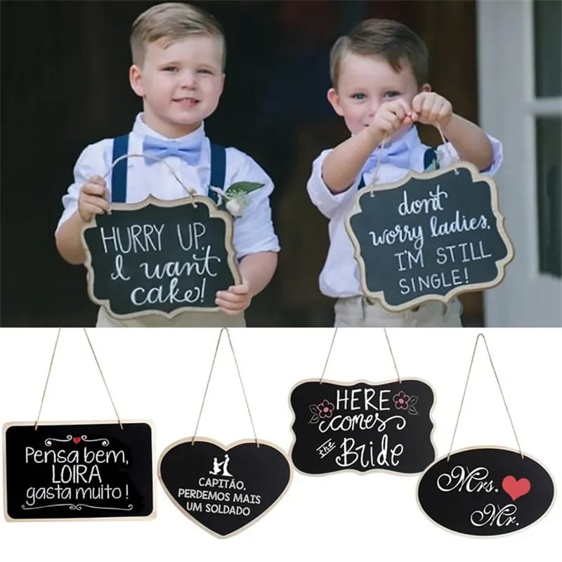 

Papan Signs BlackBoard Digantung Arrow Bear Kotak Event Wedding Party Class