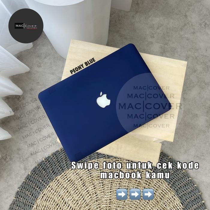 Stok Baru macbook case matte PEONY BLUE air pro retina new 11 12 13 15 inch