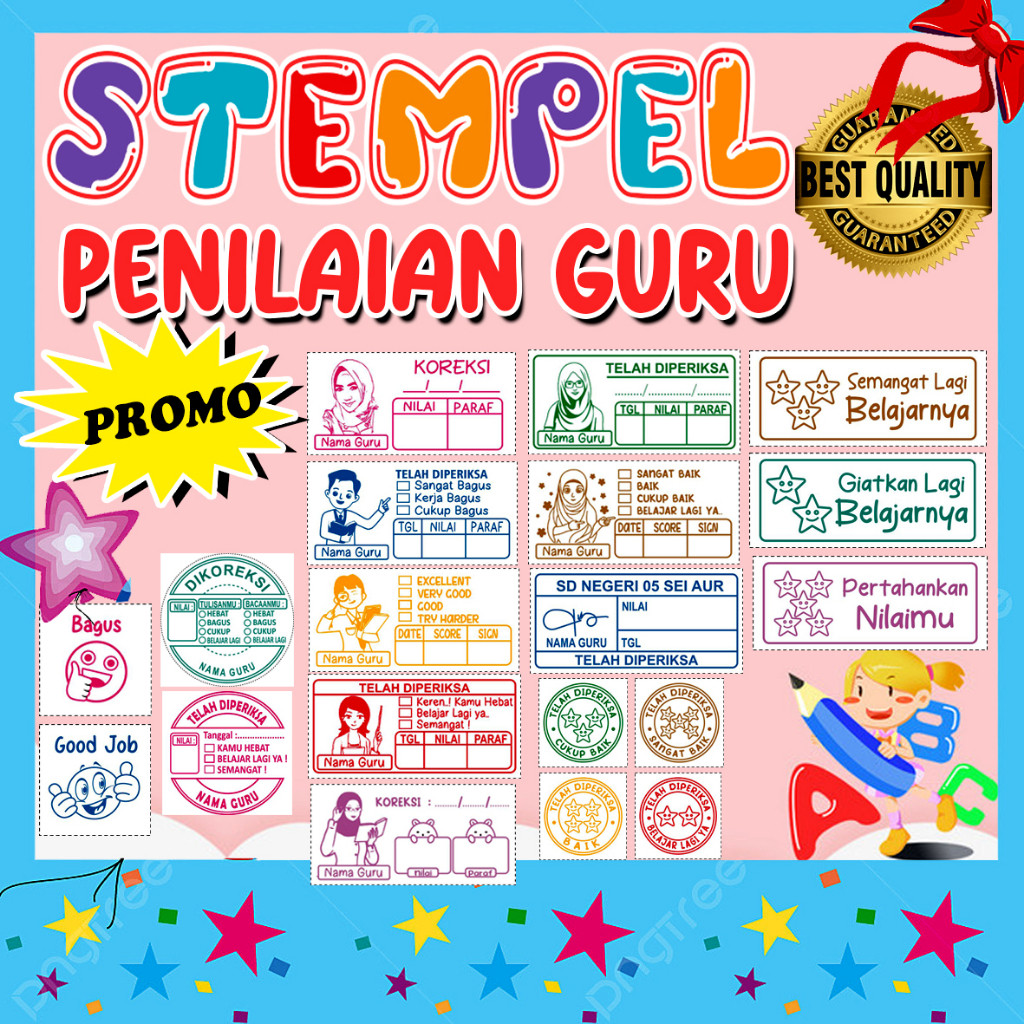 

Stempel Penilaian Guru/Stempel Koreksi/Stempel Reward/Stempel Checked