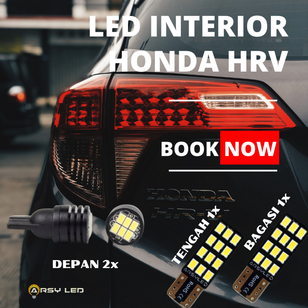 Paket Isi 4 Lampu LED Plafon Kabin HRV Super ght