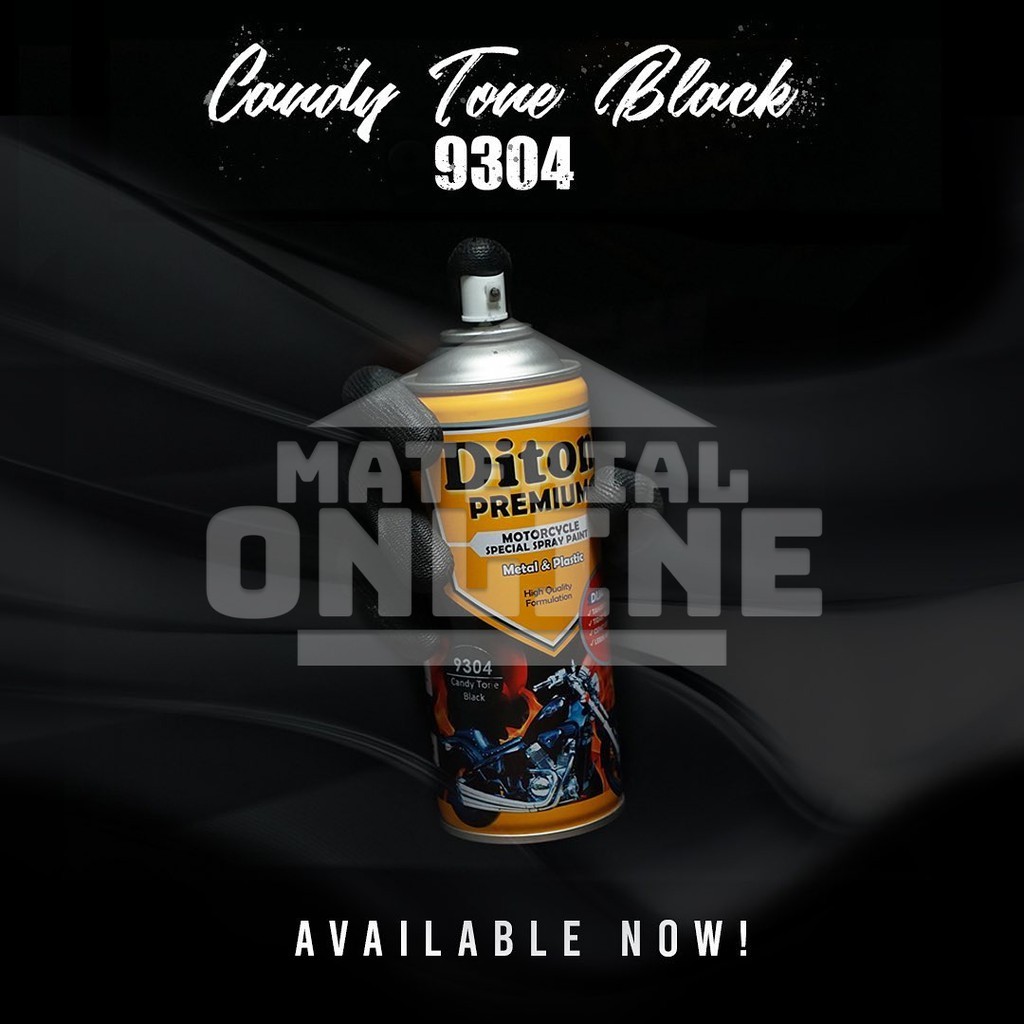 Pilox Pylox Diton Premium Candy Tone Black 9304 Cat Smoke Lampu Hitam