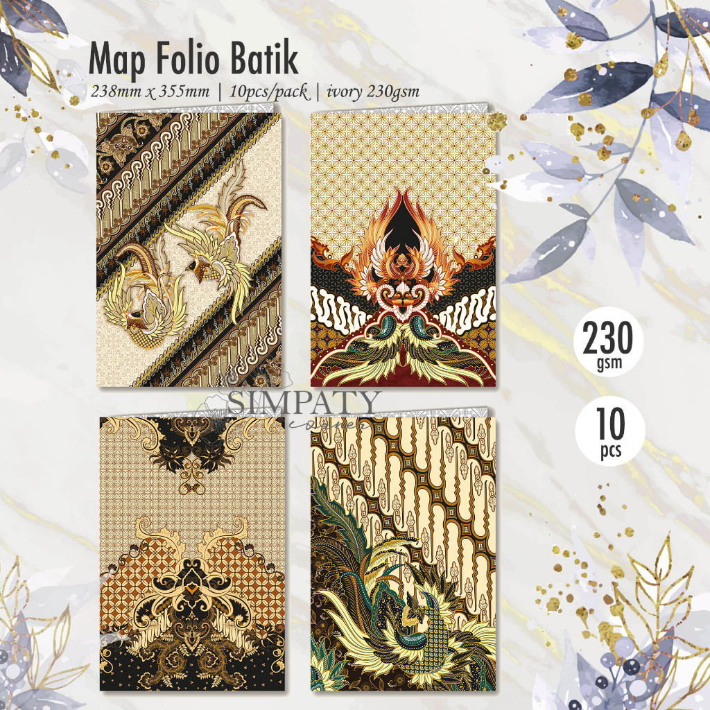 

NEW! Stopmap / Map kertas / Stop Map folio batik Simpaty