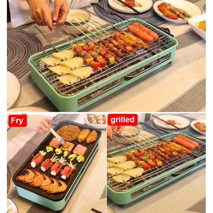 Ready- Shenar Panggangan Listrik / Kompor Panggang Listrik / Alat Panggangan Bbq / Grill Pan Anti