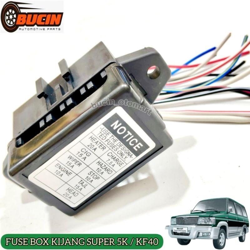 Fuse Box / Rumah Sekring Sikring Mobil Kijang Super 5K / Rover / Grand / KF40 (HANYA BOX SEKRING