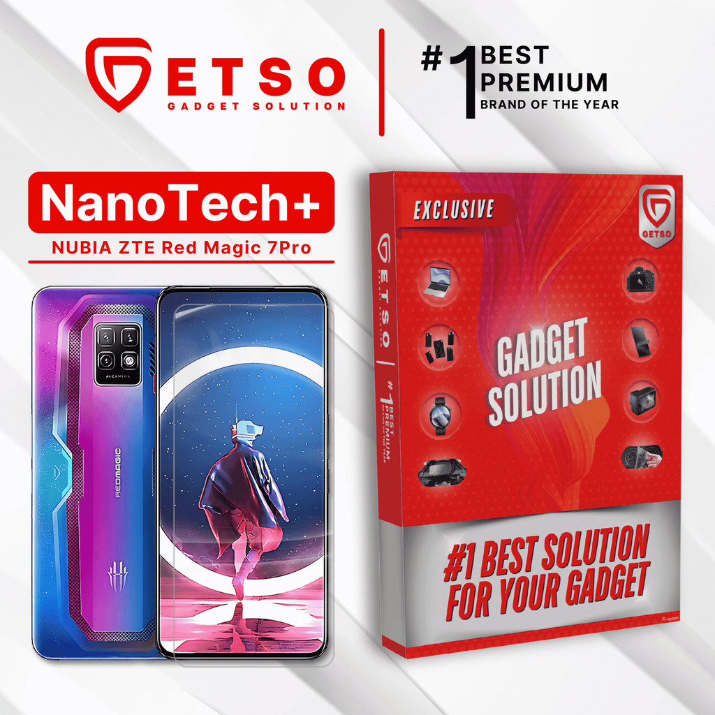 GETSO EPU BIO GENESIS Hydrogel for Nubia ZTE Red Magic 7 Pro / Screen Guard (Nanotech+ 100% Recycle)
