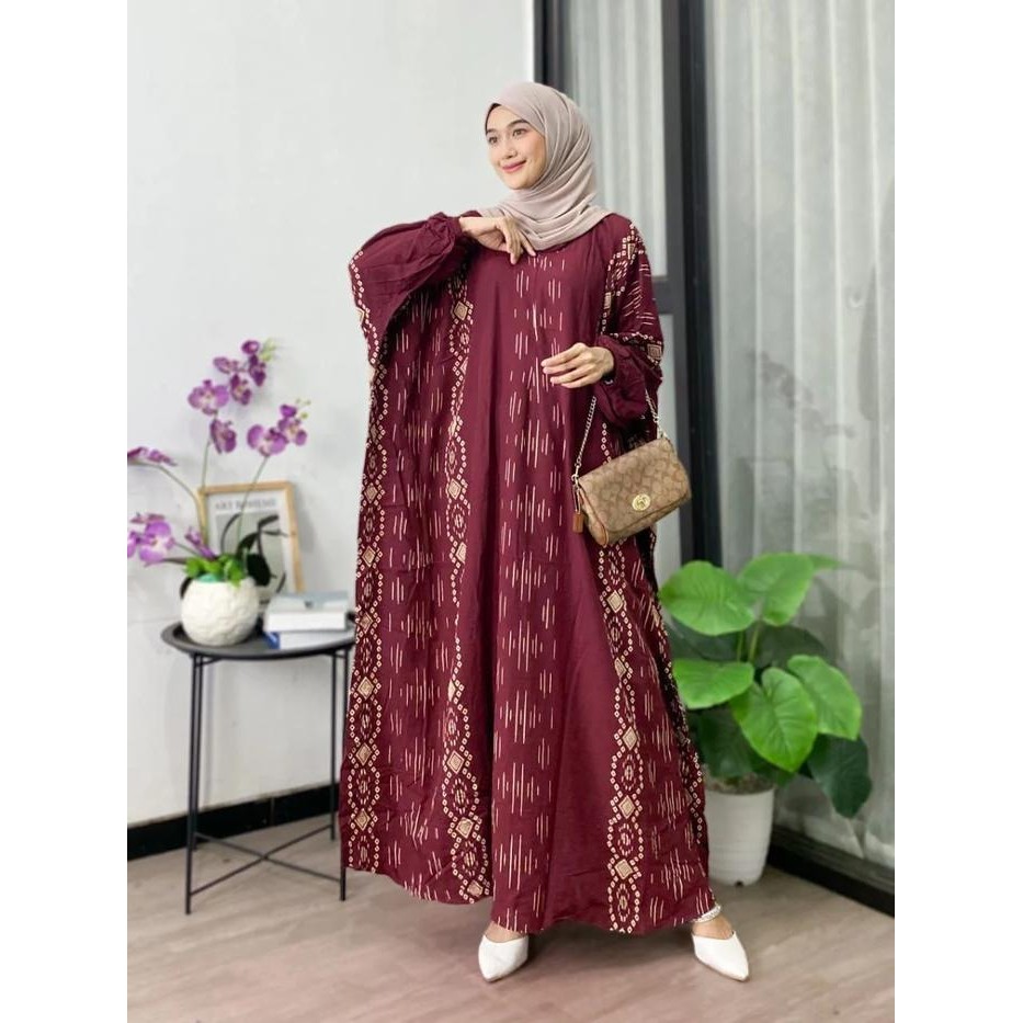 Ready Daster Panjang Longdress Salur / Daster Katun Rayon Jumbo Busui Ready