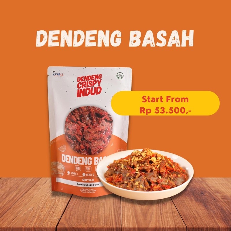 

Dendeng Sapi Moisty / Basah Balado Indud 125 Gram - 250 Gram