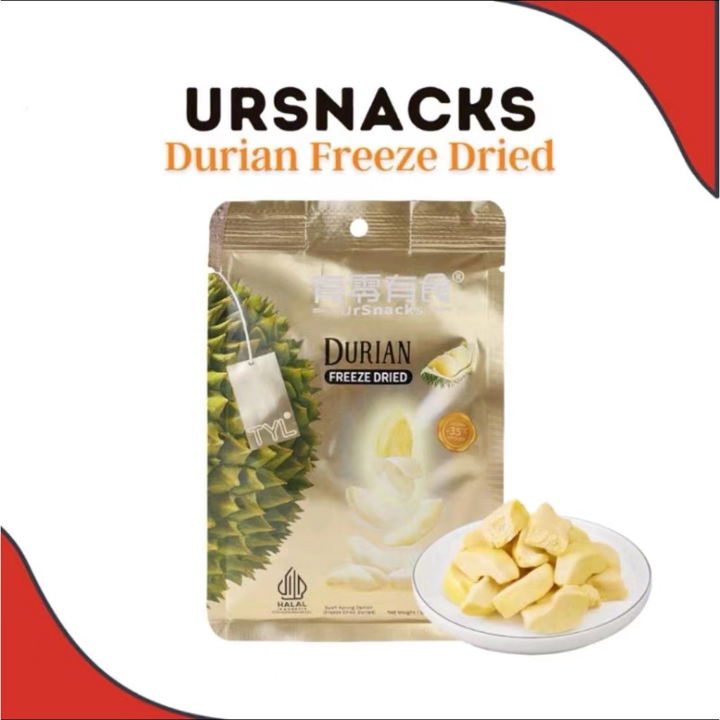

(Halal) Tyl Ursnack Freeze Dried Fruit / Snack Durian Vacum / Strawberry Beku/SAYURAN CRISPY BUAH
