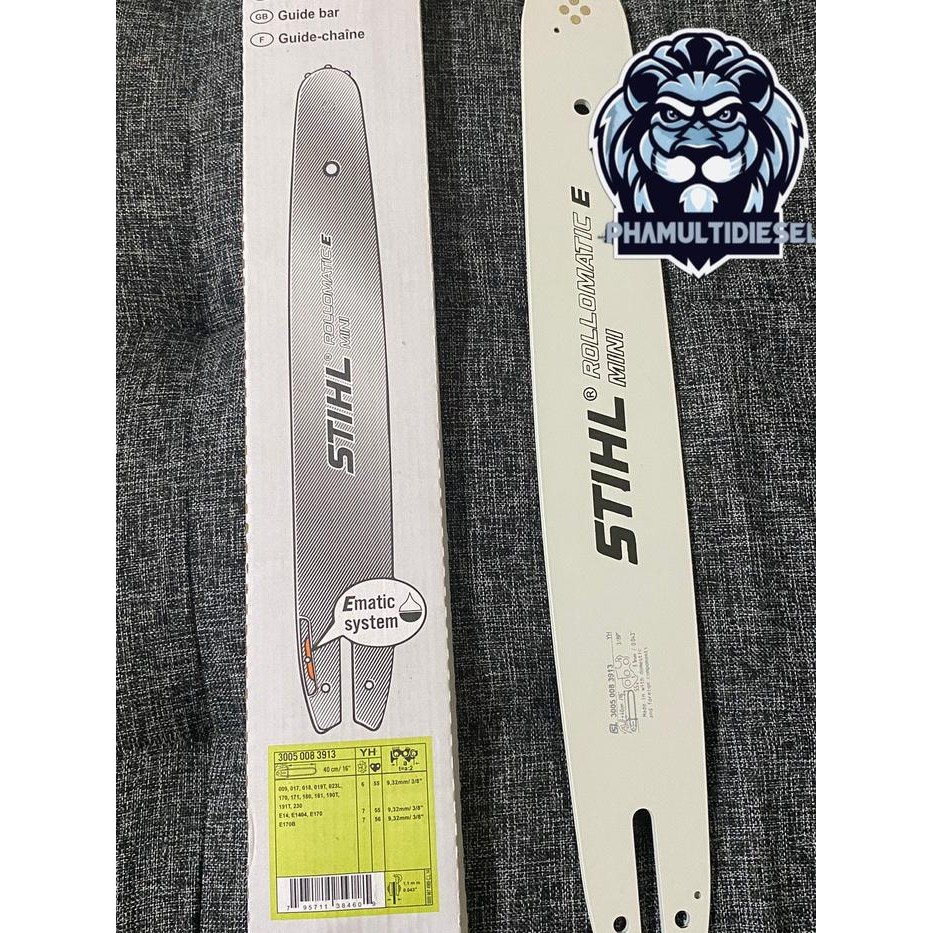 PREMIUM GUIDE BAR CHAINSAW MS-170/MS-180 16" CHAINSAW BAR GERGAJI STIHL NEW OR