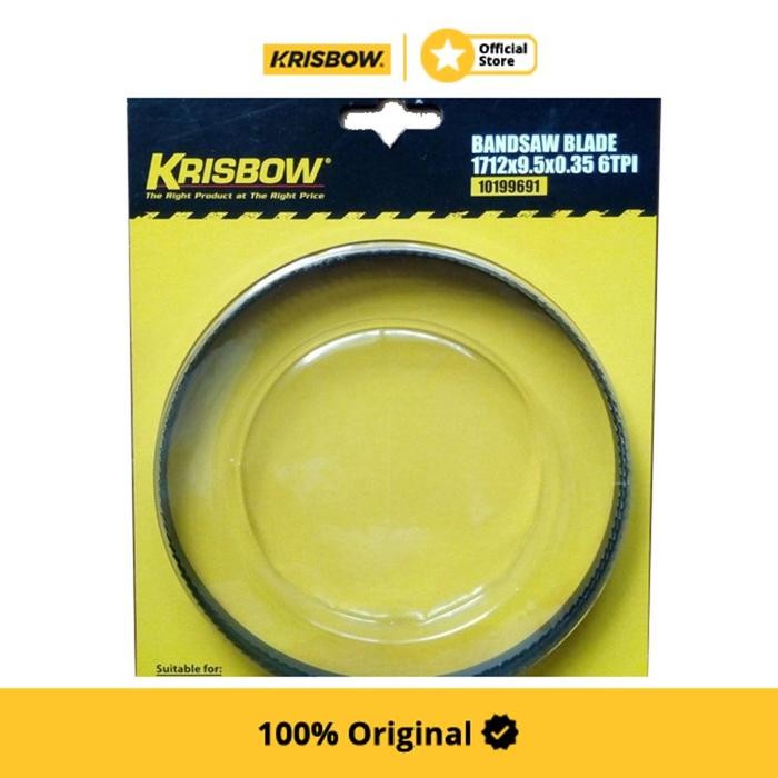 PREMIUM Krisbow Bandsaw Blade Mata Gergaji 9.5 Mm 6Tpi