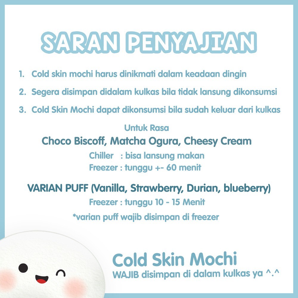 

Tetsin Mochi Mochio - Cold Skin Mochi 6 pcs