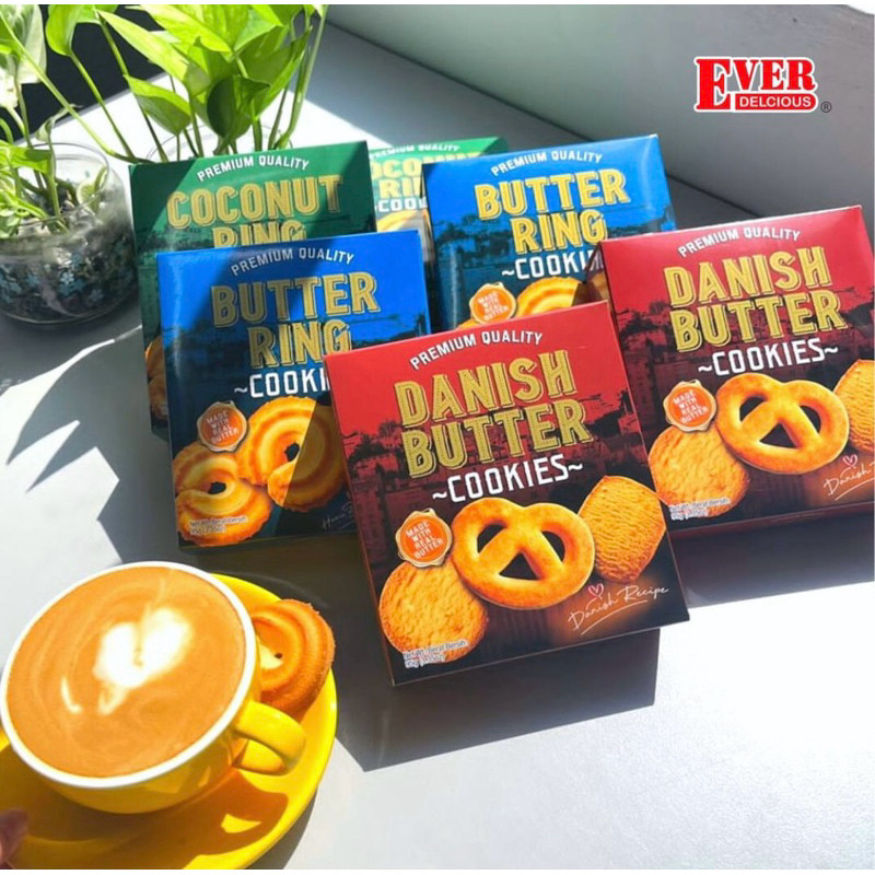 

[ BERKAH ] Ever D.Cookies 95gr Ever Delicious Cookies Butter Ring Coconut Ring Danish Butter Halal