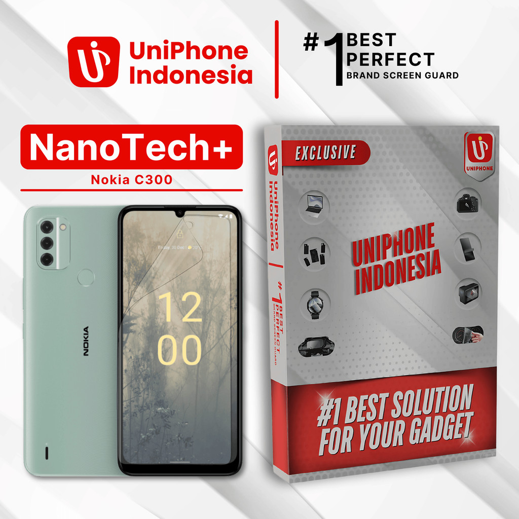 UniPhon EPU BIO GENESIS Hydrogel for Nokia C300 / Screen Guard (Nanotech+ 100% Recycle) Premium Hidr