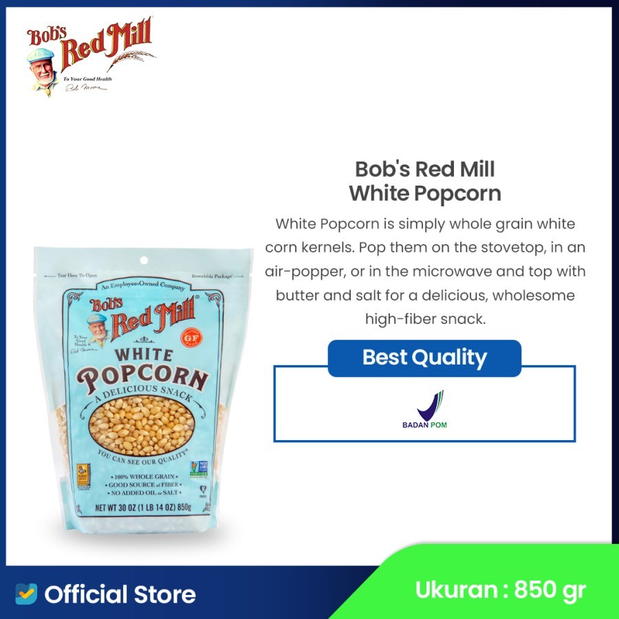 

Bob's Red Mill White Popcorn 850 gr
