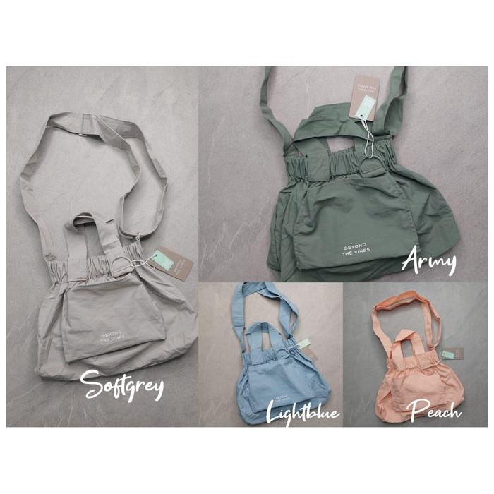 

New Tas Ecobag BTV Dumpling Bag Lipat Magnet Bahan Nylon