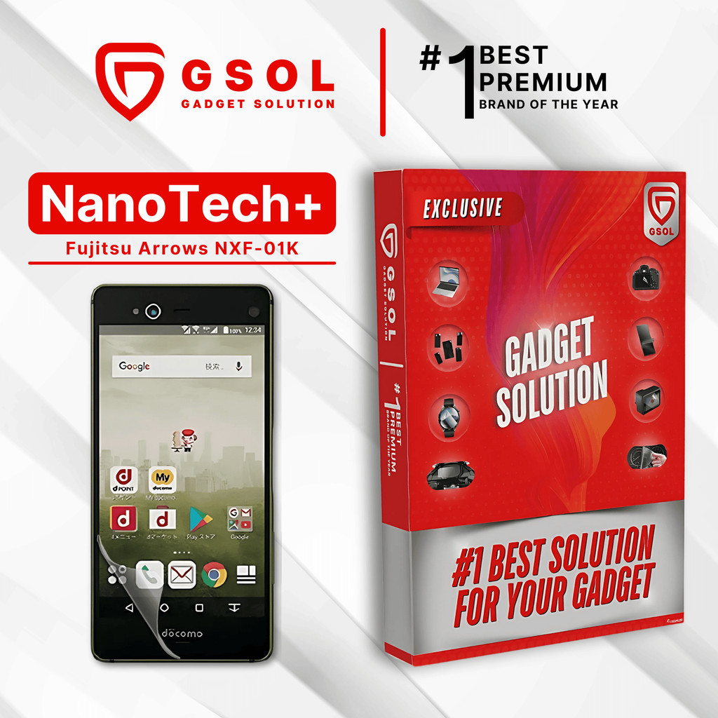 GSOL EPU BIO GENESIS Hydrogel for Fujitsu Arrows NX F-01K / Screen Guard (Nanotech+ 100% Recycle) Pr