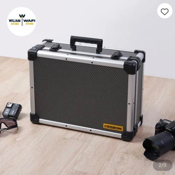 Product Laris Krisbow Kotak Penyimpanan Perkakas Portabel Metal Grey Tool Box Storag