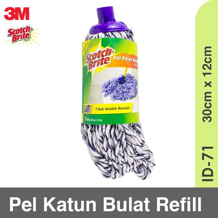 FLOWERYSHOP 3M SCOTCH BRITE REFILL PEL STRIP KUNING & HIJAU SUMBU BULAT & KOTAK