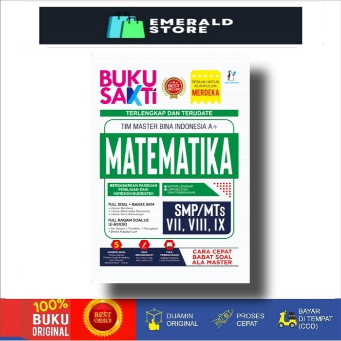 

TERBARU!!! BUKU KURIKULUM MERDEKA SMP BUKU SAKTI MATEMATIKA SMP 7,8,9 READY