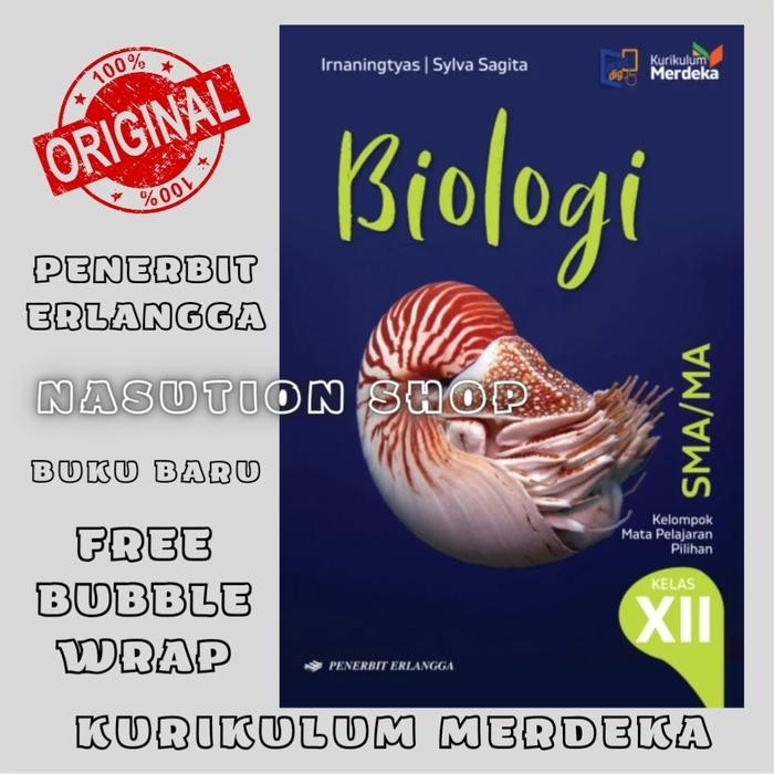 

TERLARIS BUKU BIOLOGI KELAS 3 / XII 12 SMA ERLANGGA KURIKULUM MERDEKA KURMER READY