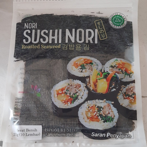 

SUSHI NORI JAVASUPERFOOD SEAWEED RUMPUT LAUT HALAL
