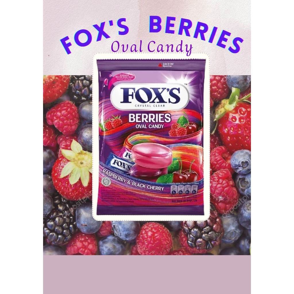 

[ BERKAH ] Permen Fox's Oval Candy 125gr Berries Lemon Blackcurrant Lemonmint Applemint Barleymint
