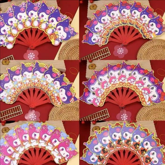 

*****] NEW 2025 Angpao Kipas Kuromi Ultramen Kado Soevenir Angpau Anak Kartun Ampau SIncia Terbaru