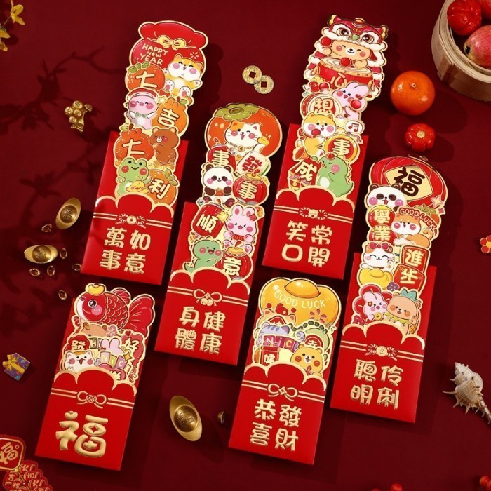 

best seller] NEW 2025 Angpao Tarik Imlek 3D Premium Angpau Lucu Viral Murah Kado Souvenir Anak Ampau