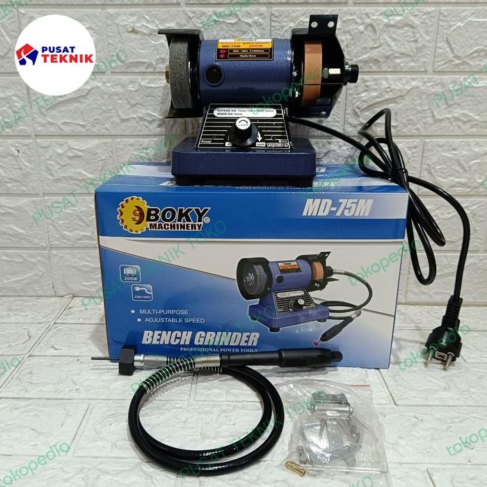 cusss order] BOKY GERINDA DUDUK 3" BOKY BENCH GRINDER MD-75 MINI BENCH GRINDER BOKY