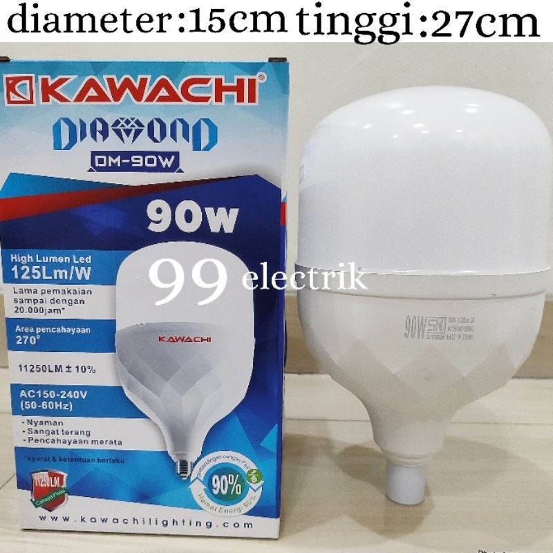 BOHLAM LED / LAMPU LED 1 TAHUN KAWACHI 40W-90W