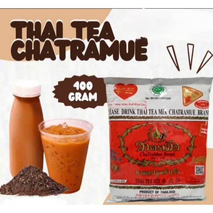 

llyback - Chatramue brand thai tea original 400 gr serbuk daun teh asli thailand halal BPOM