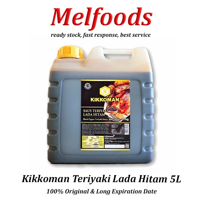 

Kikkoman Teriyaki Lada Hitam HALAL 5L - Saus Teriyaki Blackpepper