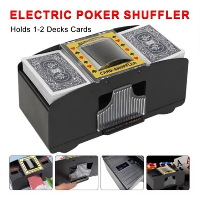 Cod Pengocok Card Otomatis Shuffler Kartu Remi Poker Electric Poker Card Shuffler