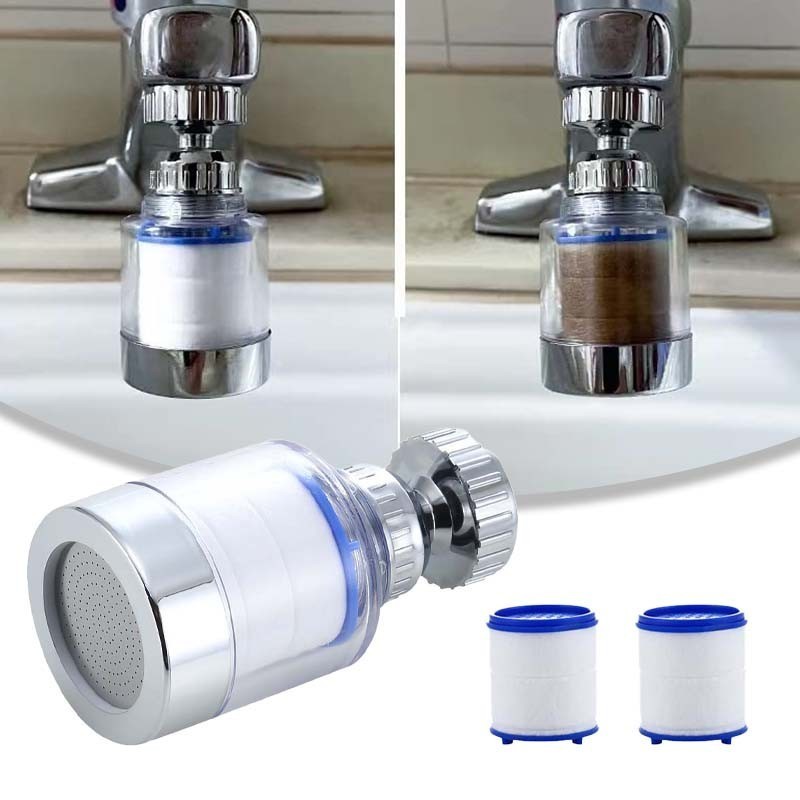360 Lentur Filter Kran Faucet Filter Element Faucet Filter Tahan Percikan Bertekanan