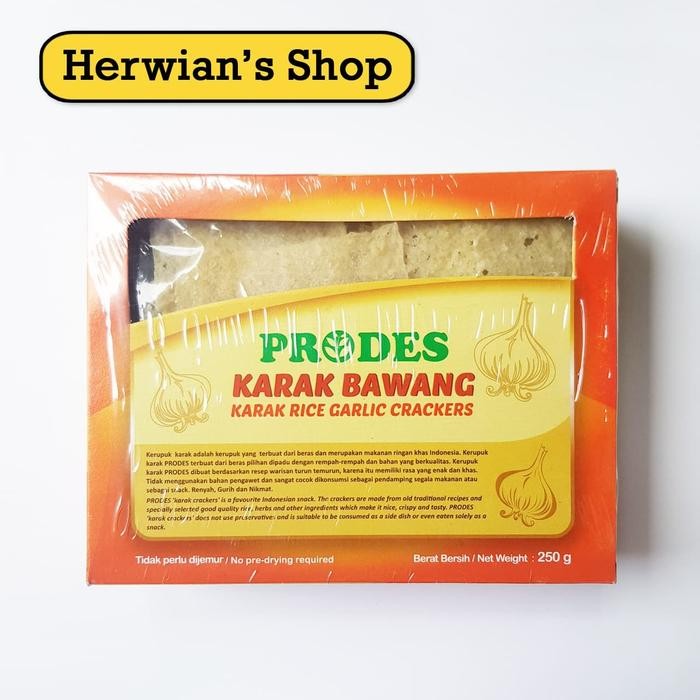 

JTTOP" KERUPUK KARAK/GENDAR/BERAS 250G KUALITAS EXPORT TANPA PENGAWET-BAWANG