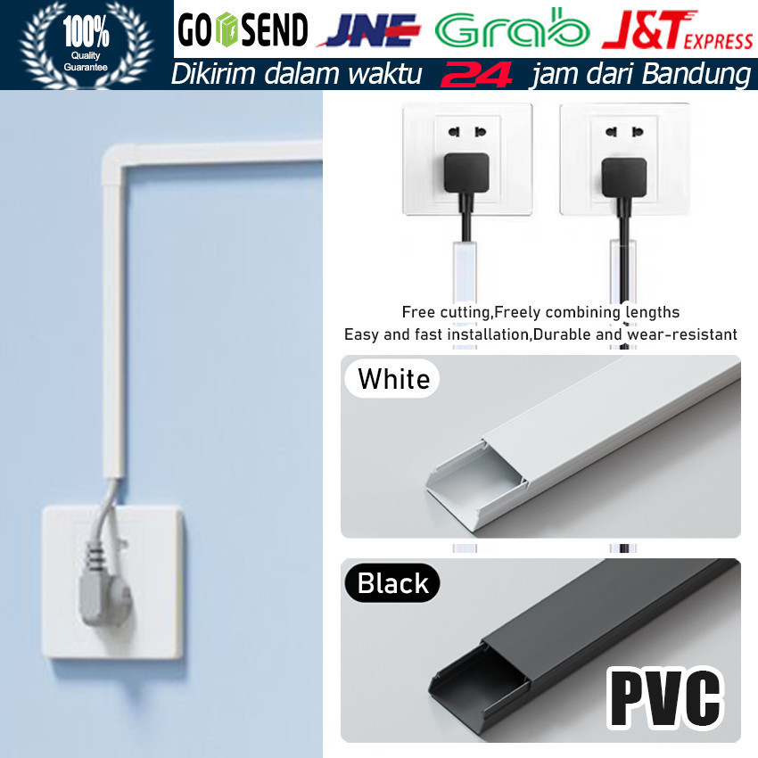 1 Meter Penutup Kabel Dinding / Penutup Kabel / Penutup Kabel Dinding Estetik / Cover Kabel /