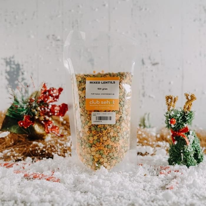 

JTTOP" CLUB SEHAT MIXED LENTILS (LENTIL ORANGE, BROWN YELLOW, GREEN) 1KG FOOD SNACKS