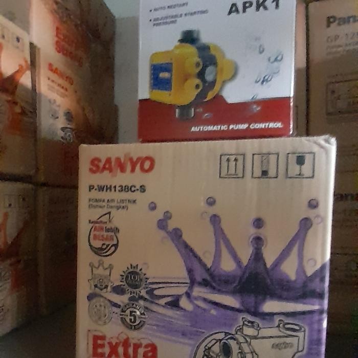 Paling Murah Pompa Air Sanyo Booster Otomatis Pressure Control Sanyo Pendorong