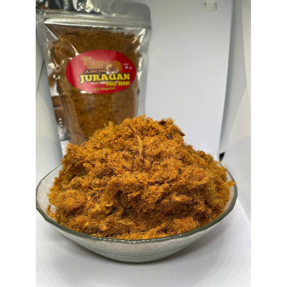 

JTTOP" ABON SAPI JURAGAN FULL SERAT - MUTU TERJAMIN ASLI BOYOLALI 200G - MAKANAN BAWANG SAPI SNACK