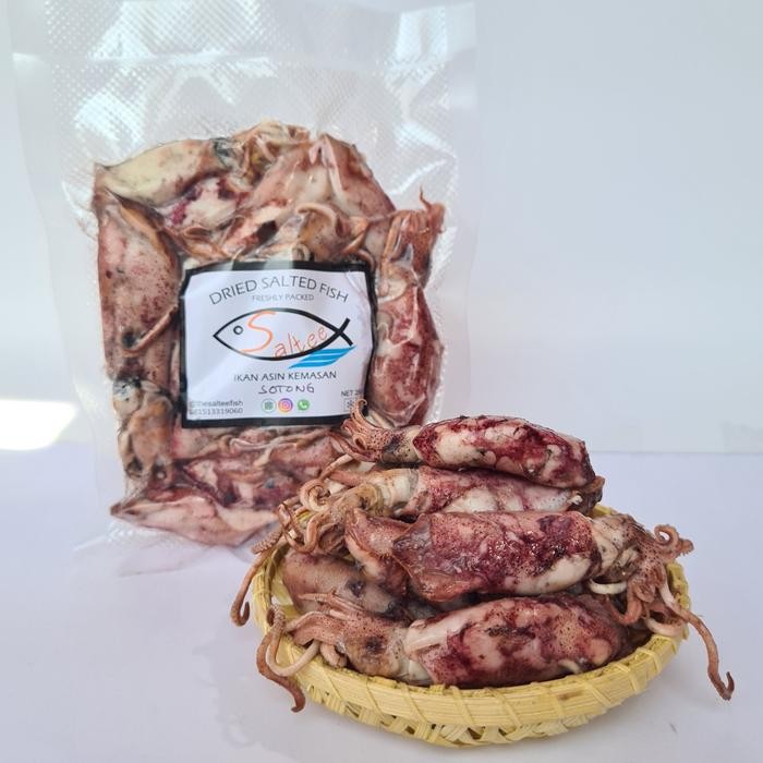 

JTTOP" IKAN ASIN SOTONG / CUMI ASIN / SUNTUNG KEMASAN MURAH (250 GR)