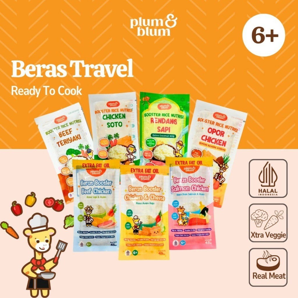 

Omahjajanan Plum & Blum Beras Mpasi Bb Booster Travel Size