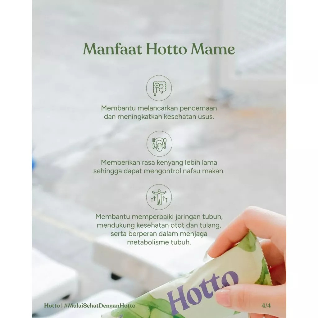 

Restokobar Hotto Mame Protein Multigrain With Edamame 1 Pouch Isi 12 Sachet