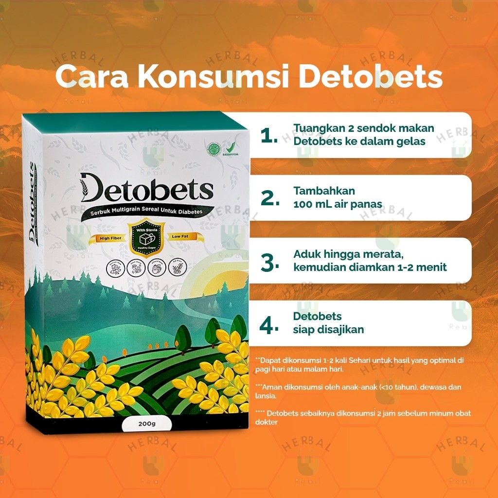 

Restokobar Detobets Sereal Makanan Untuk Diabetes Rendah Lemak Low Fat Super Grain 200 Gram
