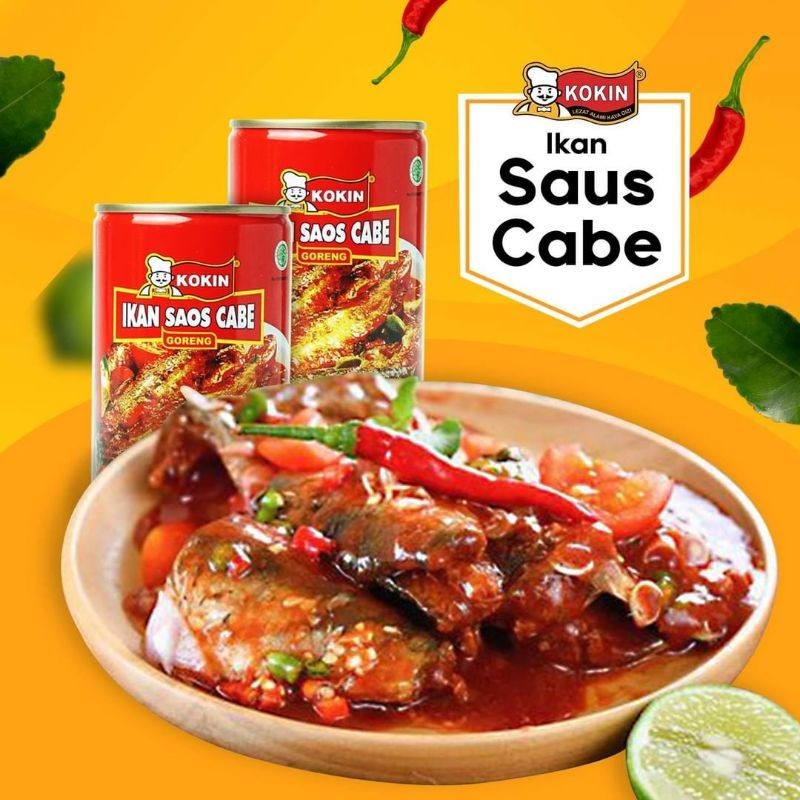 

Sega Tungtung Ikan Sarden Kaleng Saus Cabe Makanan Siap Saji Halal 425 Gr - Kokin