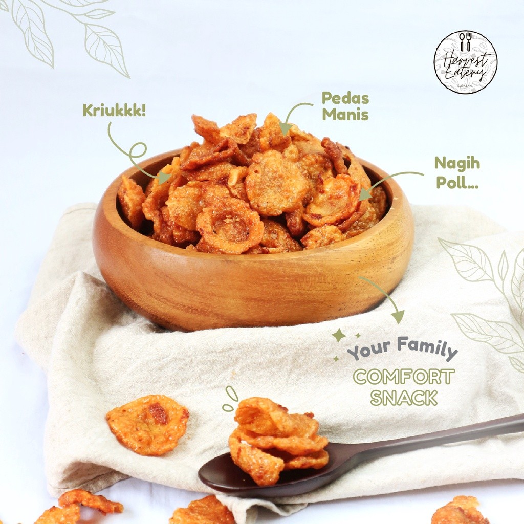 

Eumsig Emping Melinjo Manis Pedas 500 Gr Renyah