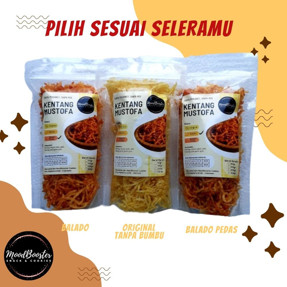 

Sega Tungtung Kentang Mustofa Krispi 100G By Snack Premium Moodbooster Food