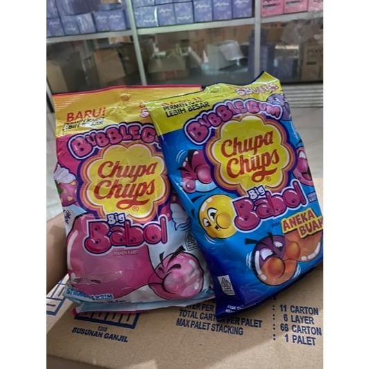 

Eumsig Permen Big Babol Chupa Cups Permen Karet Isi 40