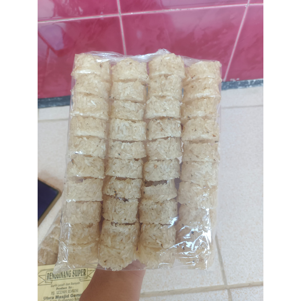 

Sega Tungtung Rengginang Lorjuk Mentah Mini Isi 40 Pcs Lebih Gurih (Free Bubble)