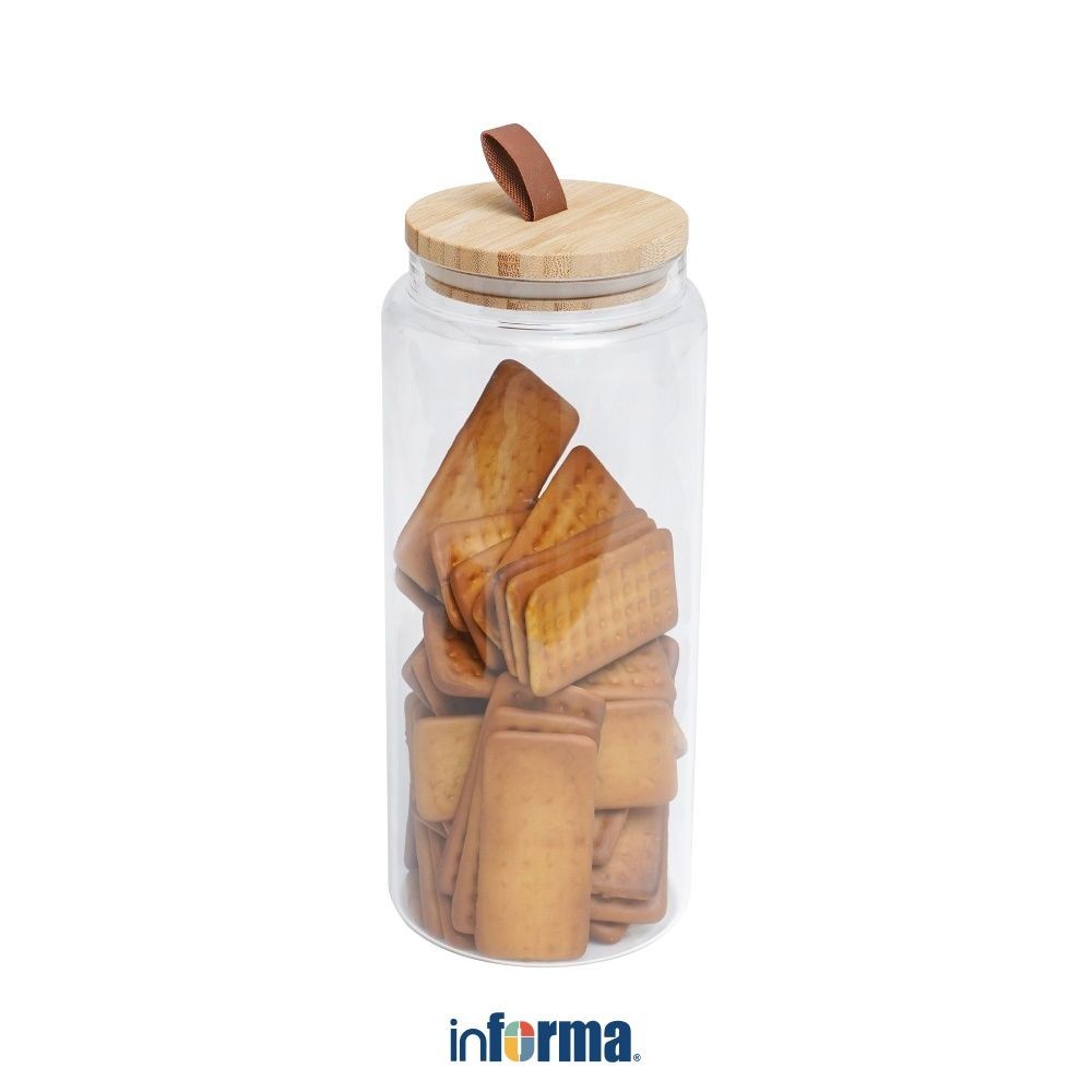 Ready Informa 2 Ltr Wilhelmina Stoples Kaca Jar Tempat Simpan Snack Dan Permen Setoples Toples