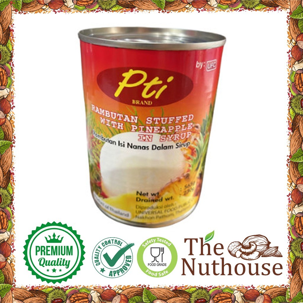 

Sega Tungtung Pti Brand Rambutan Isi Nanas Dalam Sirup 565G [Grade A Thailand]